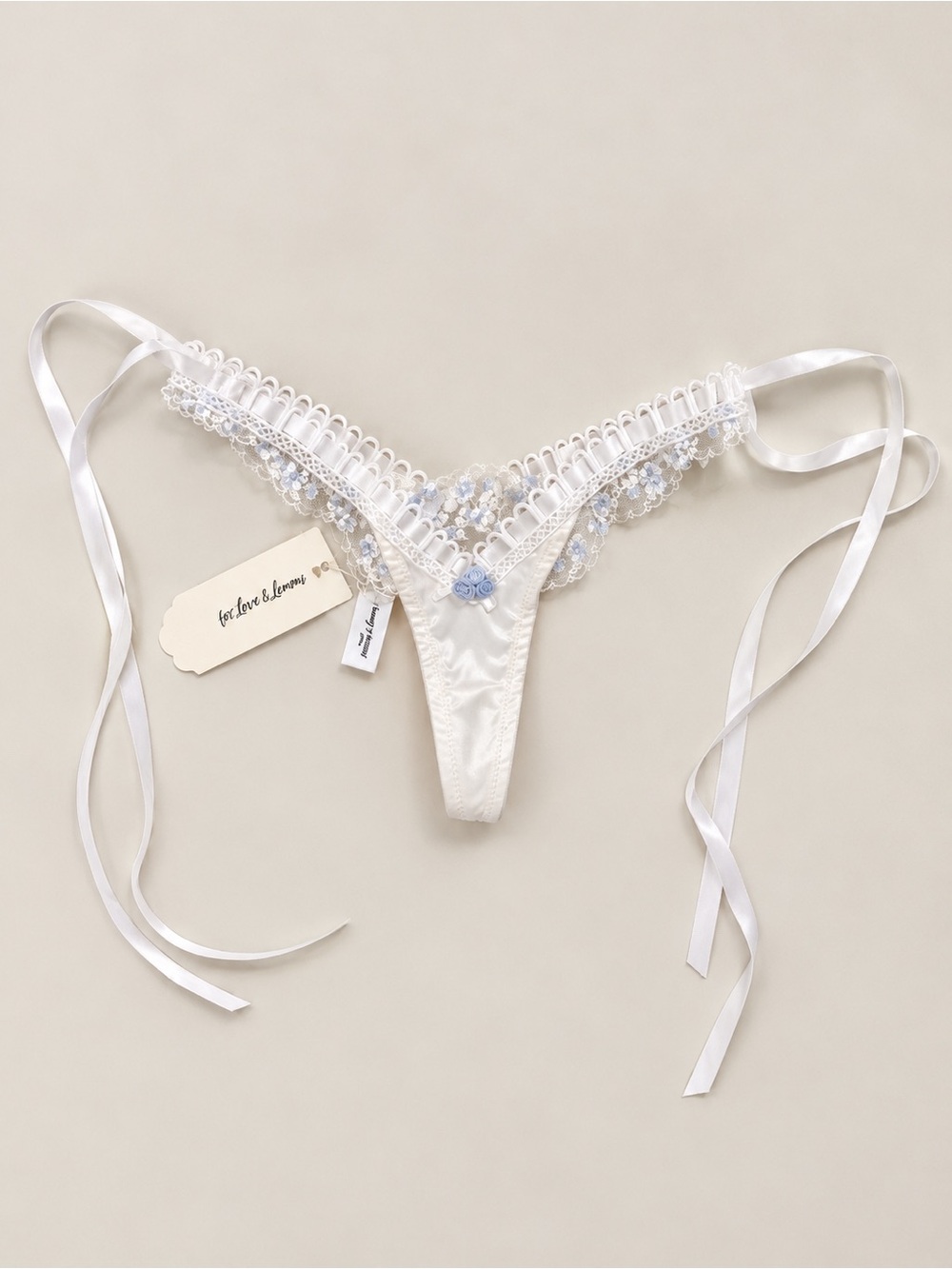 For Love And Lemons Pinkaboo Ruffle Thong
